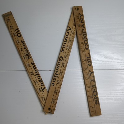 Vintage Folding Ruler Yardstick Advertising Memorabilia