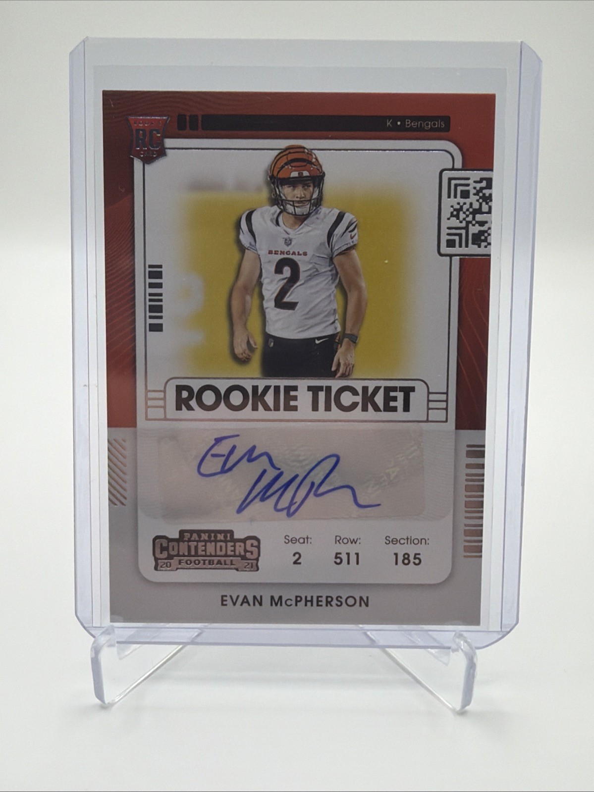 Evan McPherson Panini Contenders #215 Autograph