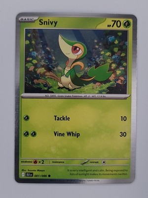 SV Black Bolt Miscellaneous Cards & Products 001/086 Snivy Common Holo