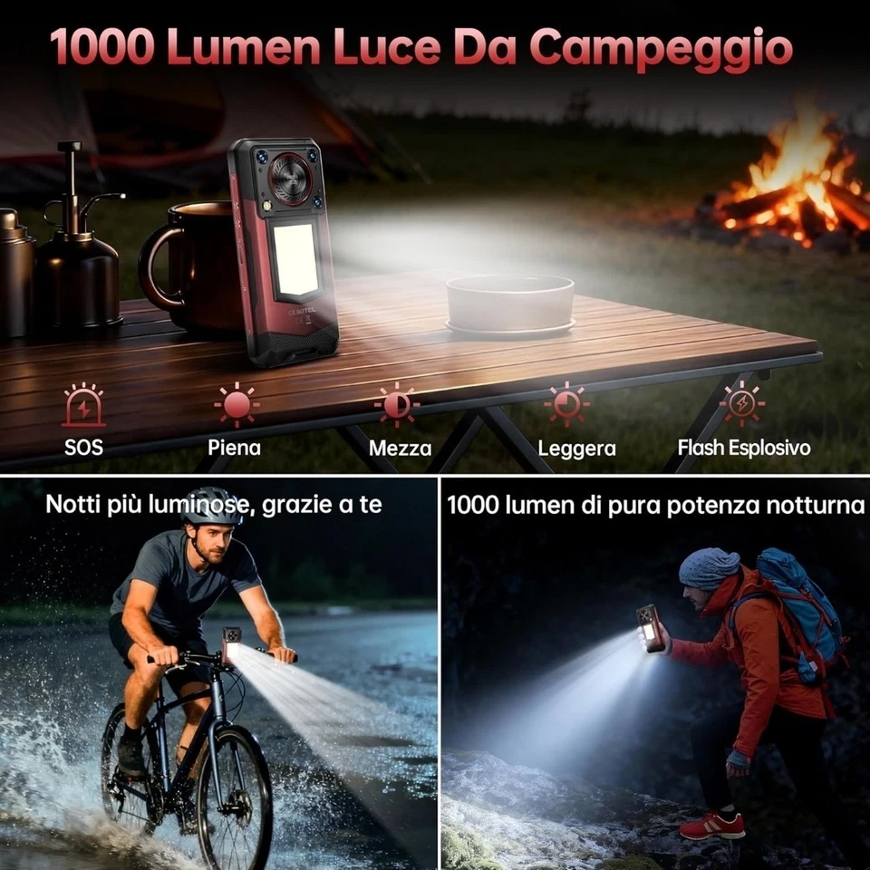 OUKITEL WP56 5G Rugged Smartphone 32GB+256GB 6,78"FHD+ 120Hz Android 15 Nero - Immagine 3 di 4