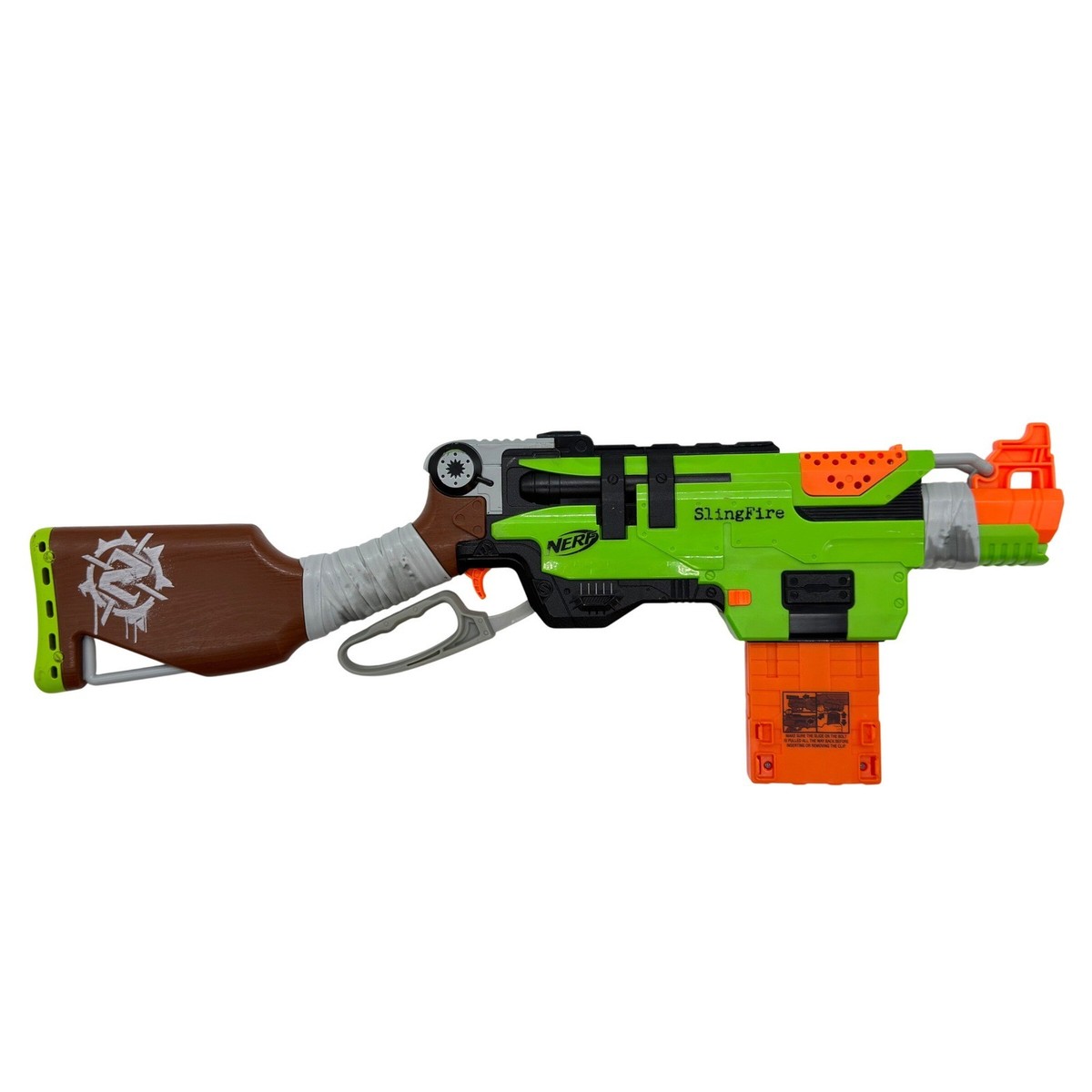 Nerf Zombie Strike SlingFire Blaster Lever Action Rifle Toy Gun
