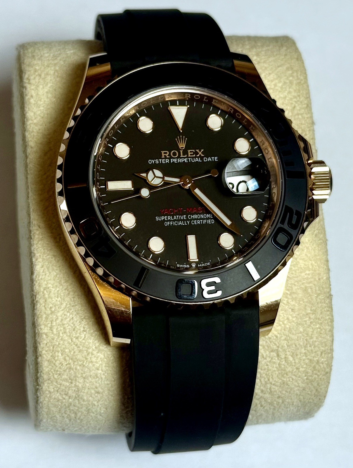 2020 Rolex Yacht-Master 40 - 126655 - Everose Gold Oysterflex - Full Set