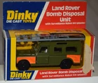 Vintage Dinky No. 604 Land Rover Bomb Disposal Unit w/ Robot in Box - Diecast