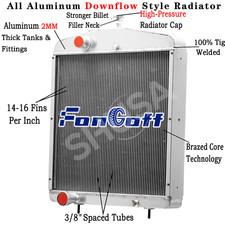 A166469 4 Row Radiator fit Tractor Case 2390 2590 2594 3294 3394 3594 A147140