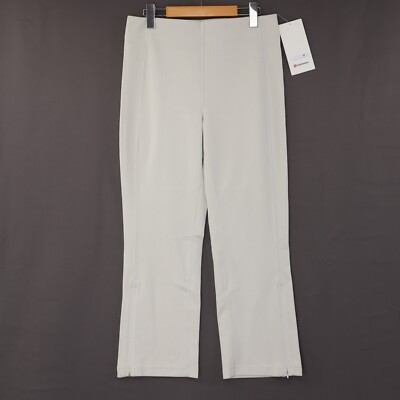 Lululemon Pants Softstreme High Rise Cropped Zip Leg Ribbed Bone White Sz NWT