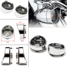 Smoke Lens Turn Signal Light Visor Cover For Harley Street Glide Trike FLHXXX US