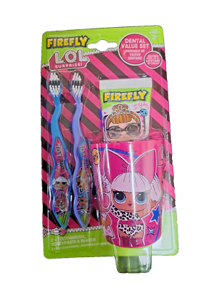 Firefly LOL Surprise Toothbrush & Toothpaste Cup Holder Set for  