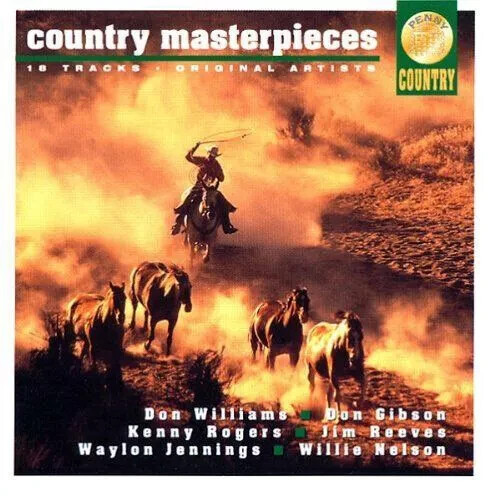 Country Masterpieces CD JR1 ohne Hülle Kenny Rogers, Willie Nelson, George Jones...