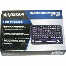 Vega 100pc Master Screwdriver Bit Set 1/4in