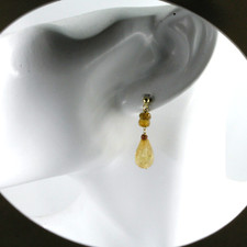 Orecchini A Lobo In Oro Giallo 9k Con Citrino 1,8 Ct | Cler Lago Di Como - Foto 12