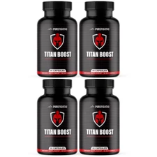 Titan Boost Fuel Your Vitality & Confidence Supplement 90 Capsules - 4 Bottles