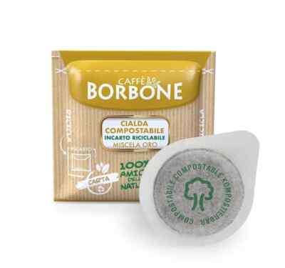 Borbone Kompostierbare Kaffee ESE Pads 44mm Cialde 150 Stück Gold Mischung
