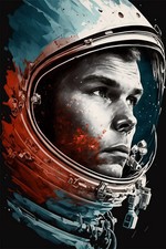 Poster, Many Sizes; Yuri Gagarin portrait p2