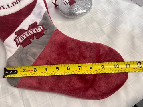 Mississippi State Bulldogs Christmas Stocking Embroidered With Ornament - Picture 3 of 4