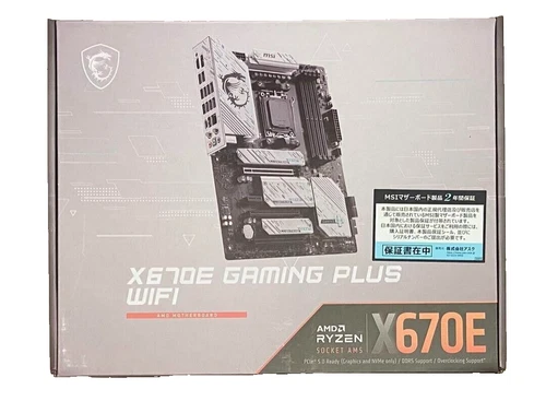 MSI X670E GAMING PLUS WIFI AM5 AMD SATA 6Gb/s ATX DDR5 Motherboard 4xM.2 New