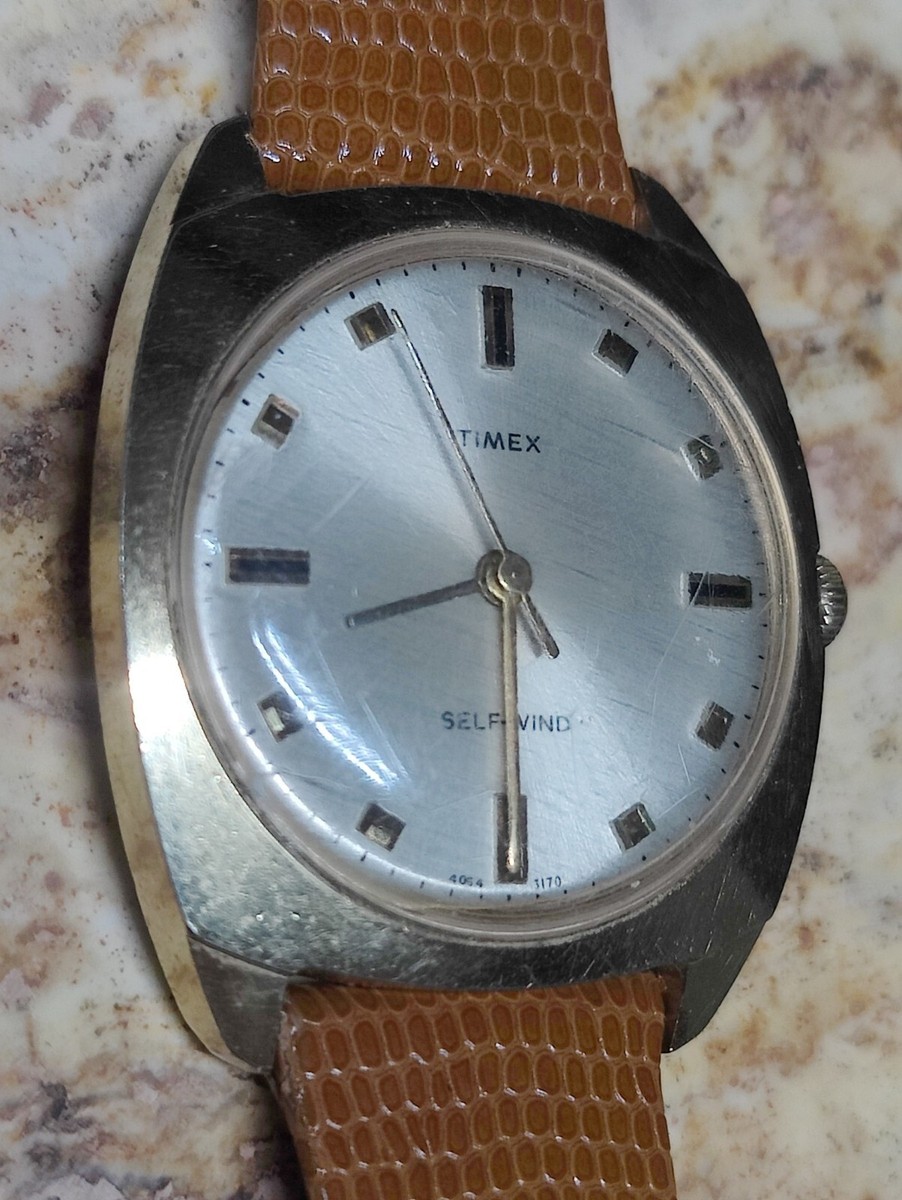 Vintage Timex Crosshair Dial Self Winding Men