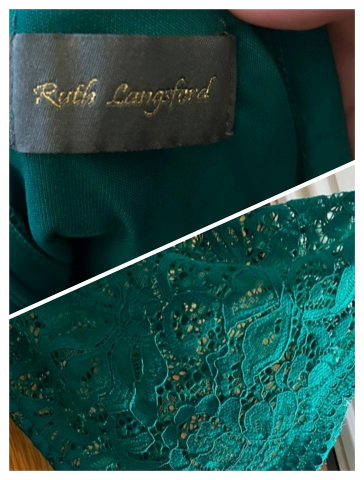 Ladies Christmas Green Lace Party Dress Size 16 Ruth Langsford Bnwot eBay