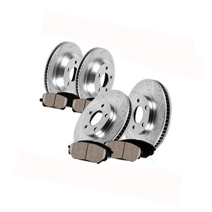 Front+Rear Drill Slot Brake Rotors Ceramic Pads For Toyota Tundra 2007