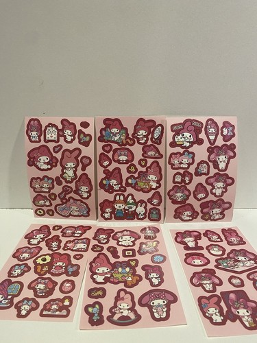 10 Pcs Sanrio My Melody Pens 20 Sheets Of My Melody Stickers & Badge Gift J2 - Bild 13 von 17