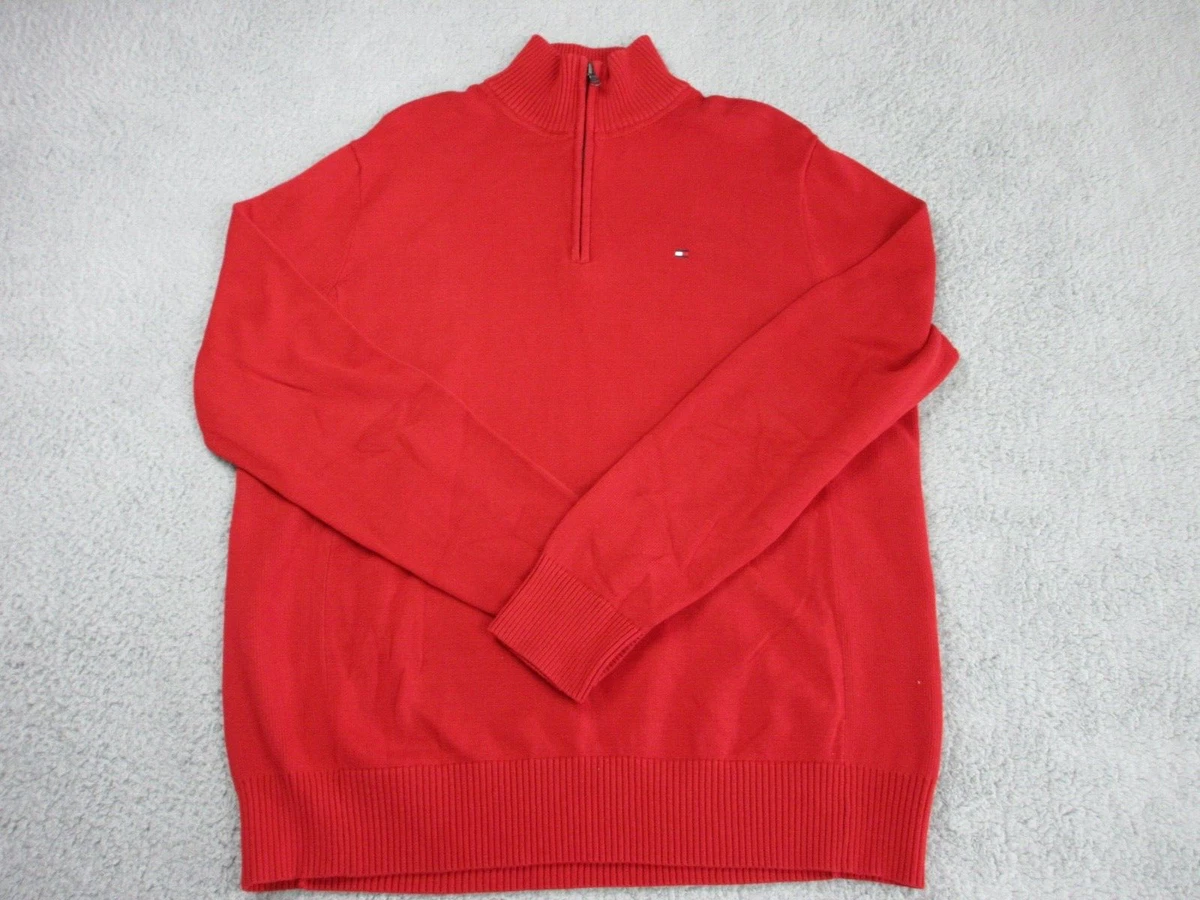 1 4 zip sweatshirt mens tommy hilfiger