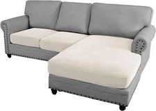 Sectional Couch Covers 3 Pieces Sofa Seat Cushion Covers L Shape Separate Cushio