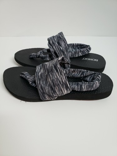 Bongo Women's Sandals - Color Black and White - Size 5/6 DI - Picture 7 of 8