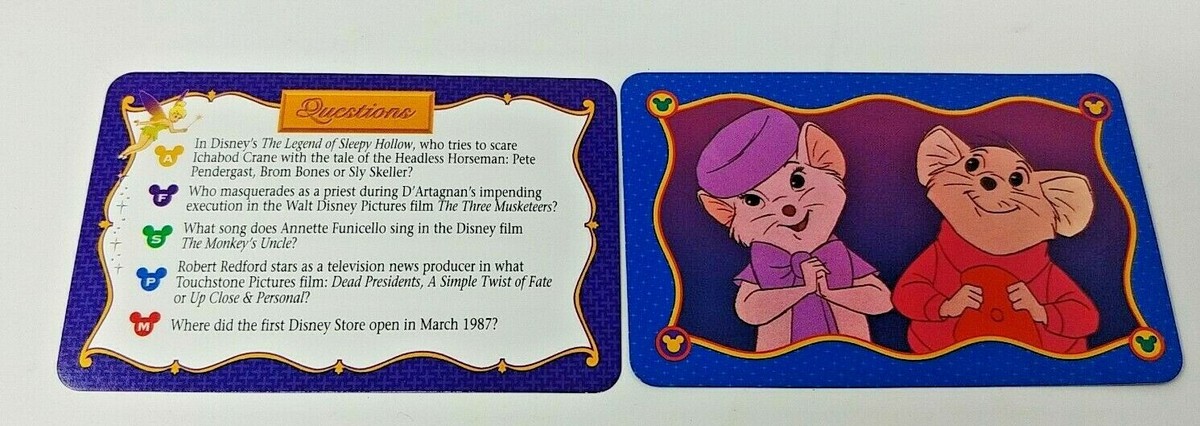 その他 Disney's Question and Answer Cards The Wonderful World of Disney Trivia Game Replacement