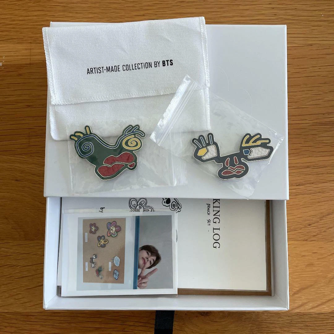 BTS V Kim Taehyung FACES BROOCH SET Artist Made Collection Official Goods  JPFC