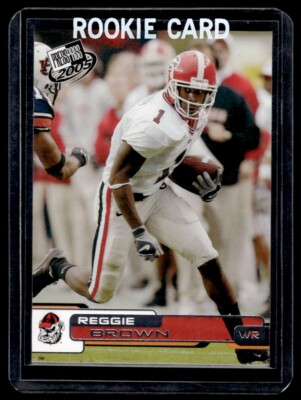 2005 PRESS PASS REGGIE BROWN GEORGIA BULLDOGS #22