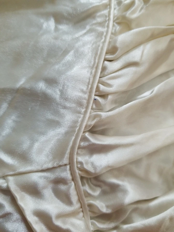 Vestido de novia 100 % seda manga larga usado una vez en 1923. Algo viejo 100  Foto 4 de 4