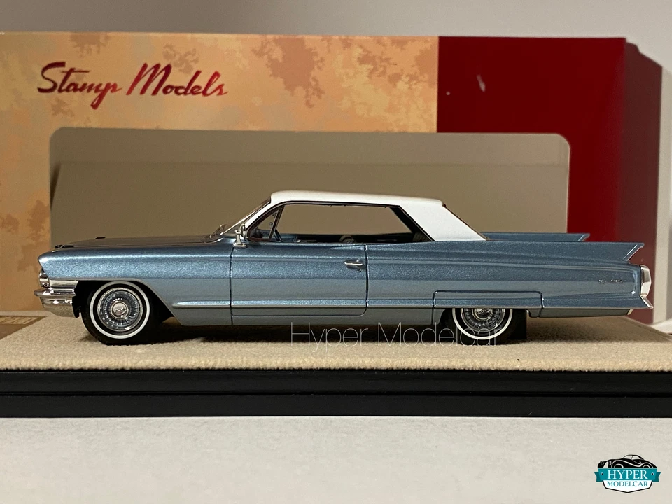 STAMP-MODELS 1/43 CADILLAC COUPÈ DE VILLE 1962 NEWPORT BLUE STM62601 - Immagine 2 di 3