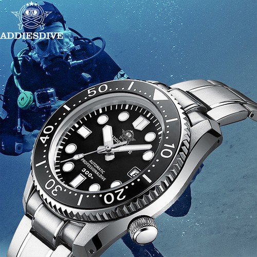 ADDIESDIVE Automatic Mechanical Watch Japan NH35A Sapphire Crystal Calendar BGW9