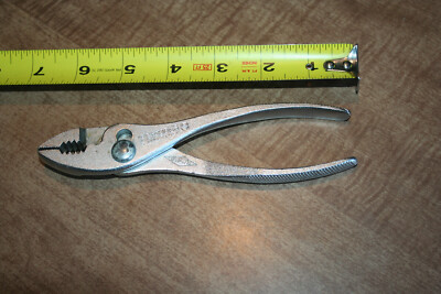 Vintage Diamond Tools K35 6 1/2  Slip Joint Pliers Tested Works!! See Pix!!