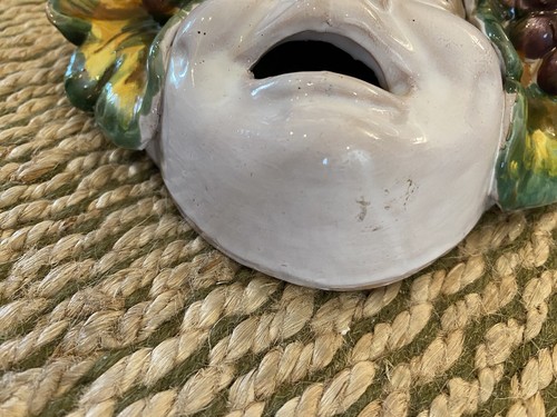 Vintage Majolica Grape Face Mask Made In Italy - Picture 11 of 11