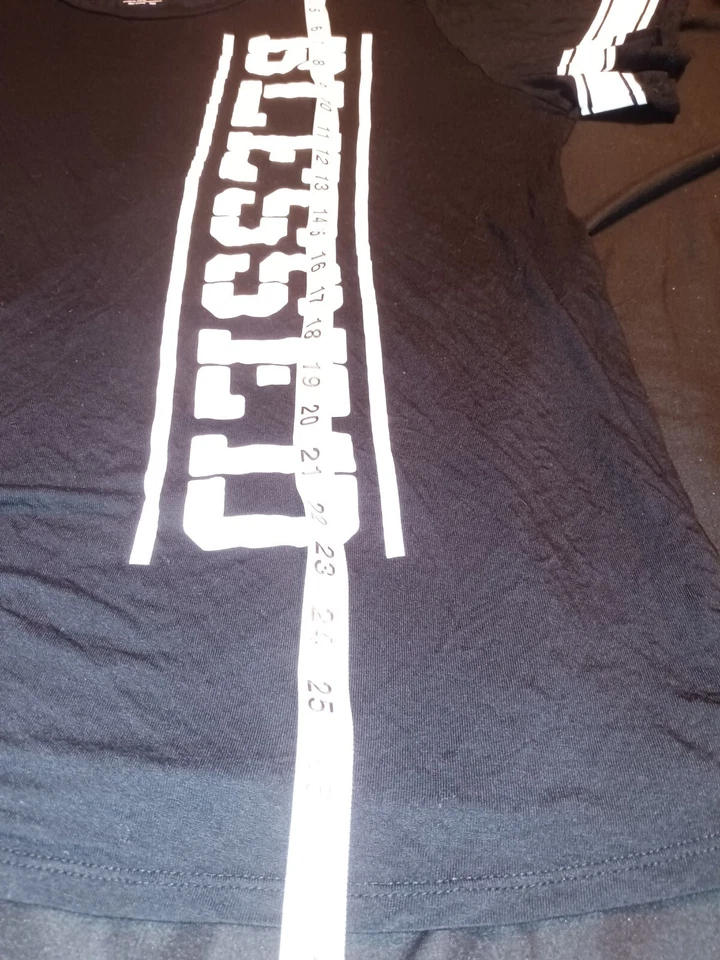 Top negro No Boundaries para mujer juniors con estampado bendito talla XXL 2XL Foto 4 de 4