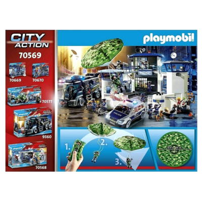 Playmobil 70569 Police City Action - Police Helicopter Parachute