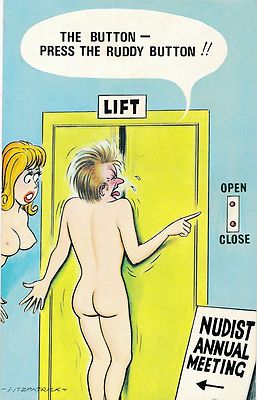 POSTKARTE COMIC BAMFORTH Comic Serie Nr. 100 Lift Jahrestagung