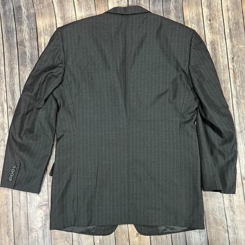 Ermenegildo Zegna Wool Super 100 Sport Coat Blazer Mens 42R Black Suit Jacket - Picture 2 of 11