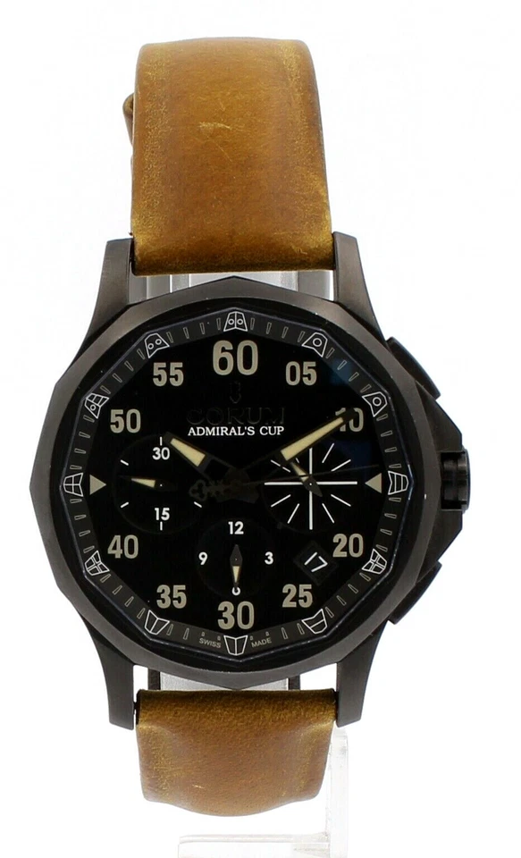 Corum Admiral's Cup Legend 42 Cronógrafo Automático Esfera Negra 42mm Ref: 01.0096 Foto 2 de 4