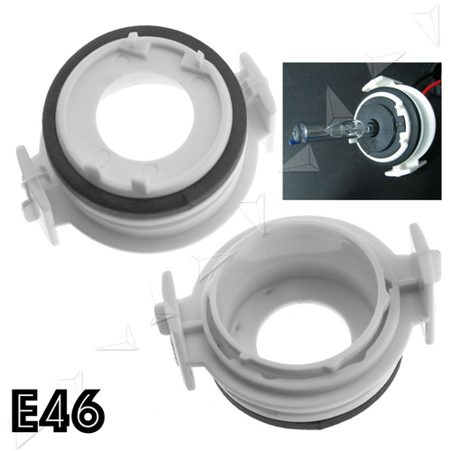 2x H7 BMW E46 HID KIT HEADLIGHT HOLDERS BMW CONVERSION KIT BULB HOLDERS