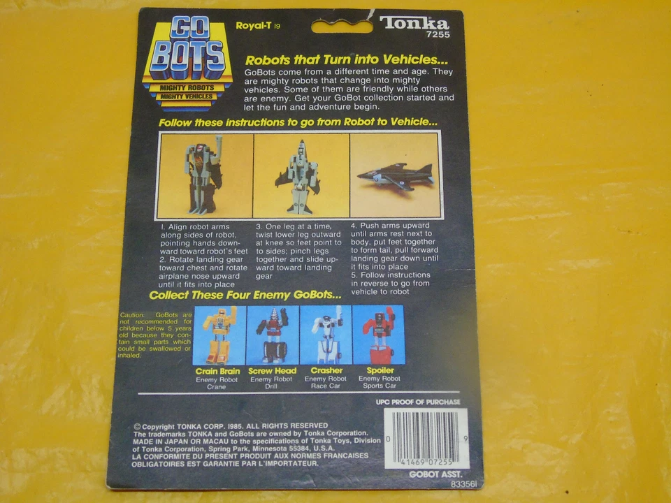 Vintage 1985 Tonka GoBots Royal-T 19 100% Complete - Image 2 of 4