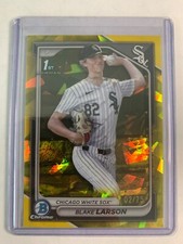2024 Bowman Chrome Draft Sapphire Edition #BDC-85 Blake Larson #D /75 SSP