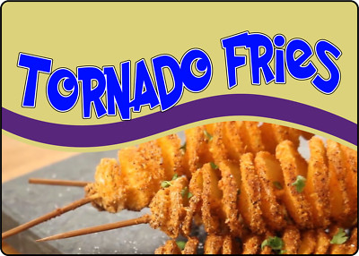 TORNADO FRIES | Laminated Vinyl Decal Sticker Label