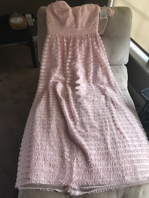 cynthia rowley bridesmaid dresses Long Pink Soft & Flowy Cheers Prom Dress Sz 12 New Sunnyshic Women's Spring/Summer Casual Finish_Fabric Timeless stripes with a Color:As Photo(Burgundy)
