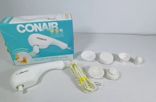 Conair Touch 'N Tone Massager Vintage 5 Attachments White w/ Box Model HM3