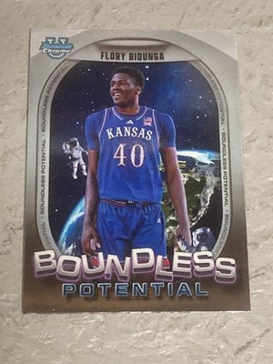 FLORY BIDUNGA 2025 BOWMAN U CHROME BOUNDLESS POTENTIAL KANSAS JAYHAWK CARD BP-8