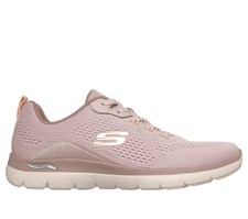 Image of SKECHERS WOMENS ARCH FIT SUMMITS LACED TRAINER - LIGHT