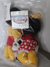 Disney Store Theme Park Mickey  Minnie Beanie Bag Plushes Unopened Package...