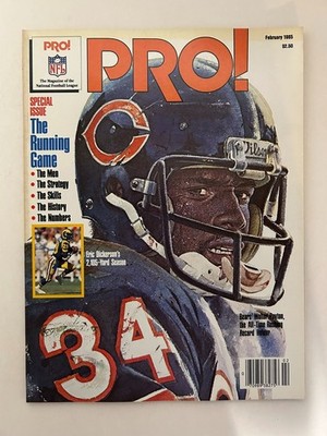NFL PRO! Magazine February 1985 The Running Game Walter Payton Eric Dickerson