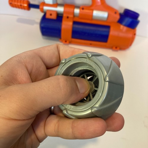 Super Soaker Flash Flood Water Gun Orange 2006 Hasbro Working 2 Spray Modes - Foto 5 di 17